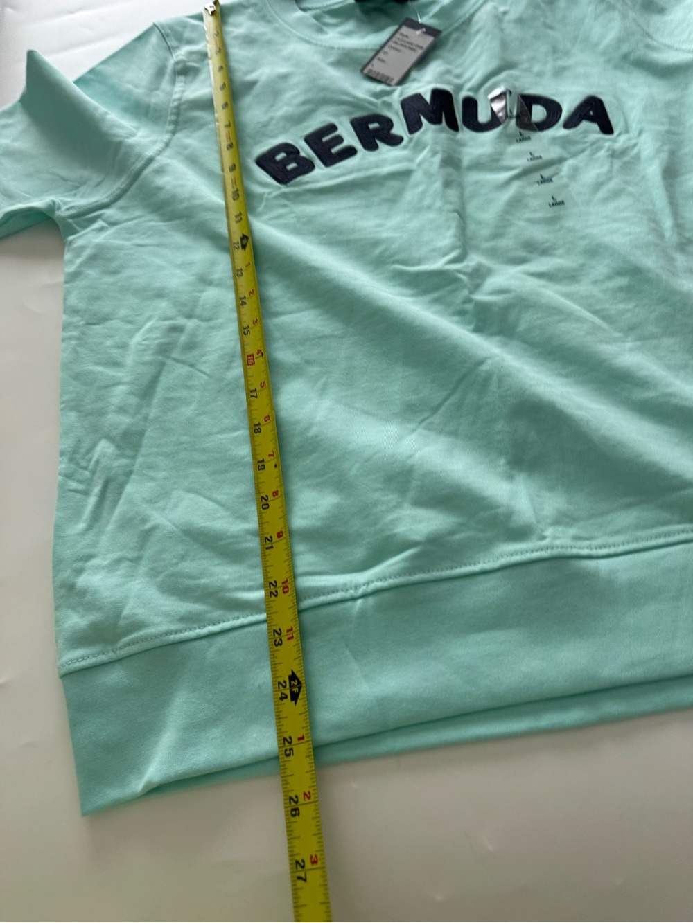 Bermuda Crewneck Sweatshirt - Women's Aqua - Picture 6 of 8